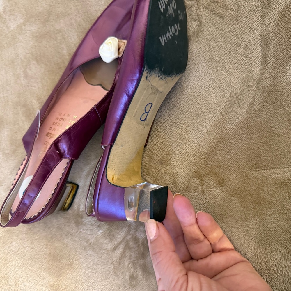 Chic Maroon Women's Heels - Picture 5 of 8